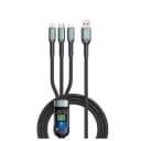 XO NB297 3-in-1 USB-C Lightning Micro-USB Fast Charging Cable