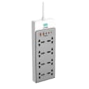 LDNIO SC4 13-in-1 GaN Power Strip 65W Charging Station with 8 AC Outlets