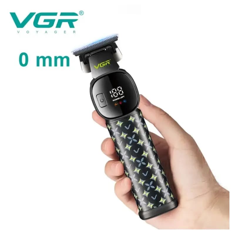 VGR V-185 Professional Hair & Beard Trimmer with LED Display & 220-Min Battery