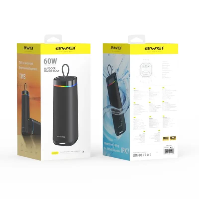 AWEI KA66 60W Waterproof Bluetooth Speaker