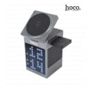 Hoco DWQ04 3-in-1 Wireless Charging Station With 15W Fast Charging, Bluetooth 5.3 Speaker & Alarm Clock
