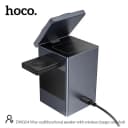 Hoco DWQ04 3-in-1 Wireless Charging Station With 15W Fast Charging, Bluetooth 5.3 Speaker & Alarm Clock