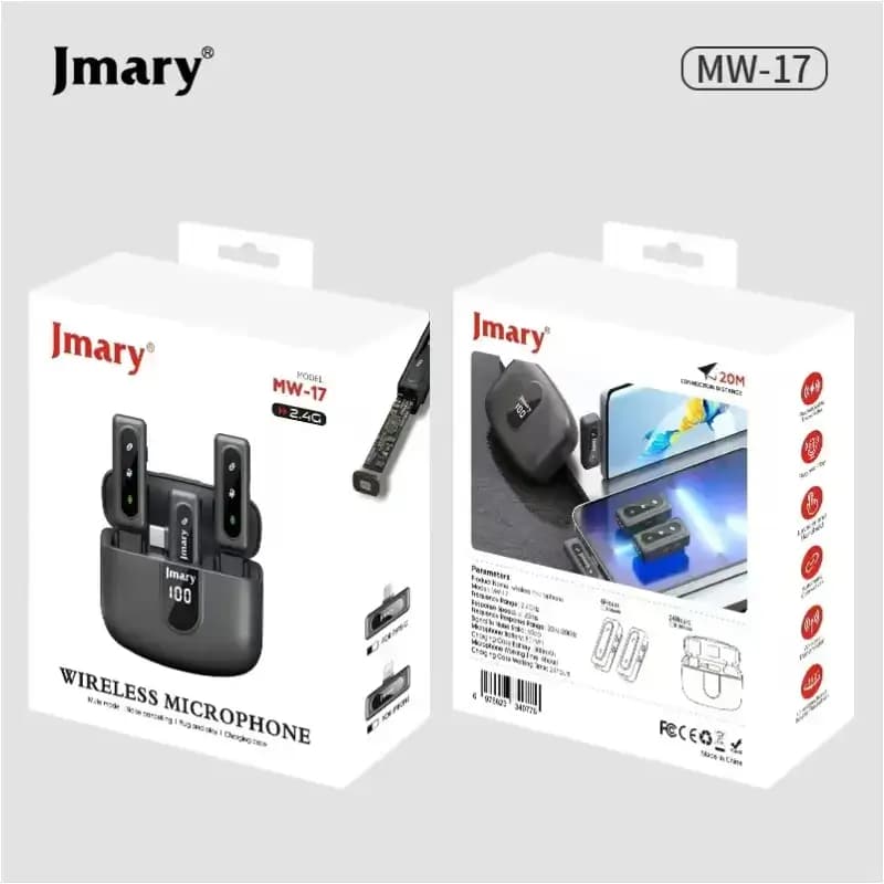 Jmary MW-17 2.4G Wireless Microphone for Mobile Recording
