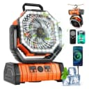  XISU F6 Rechargeable Camping Tent Fan with LED Light
