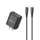 AWEI PD81 Dual Port 22.5W Fast Charger with 20W USB-C PD