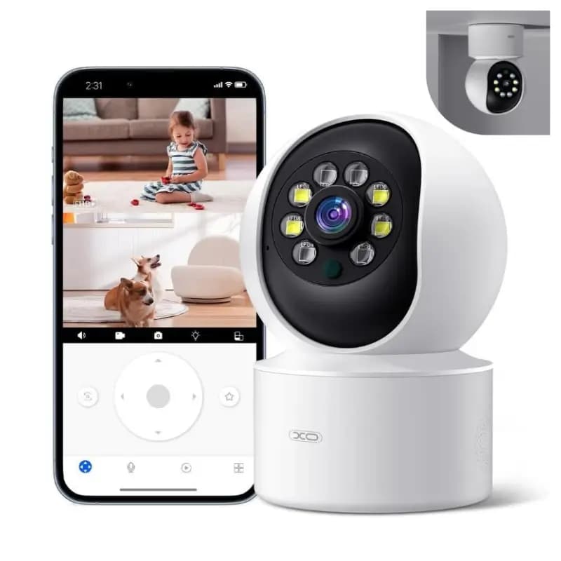 XO CR01 HD Smart Wi-Fi Security Camera with AI Humanoid Tracking