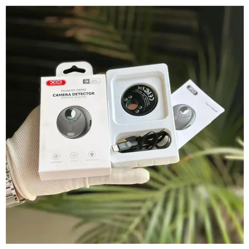 XO CRP02 Infrared Hidden Camera & RF Bug Detector with USB-C Fast Charging