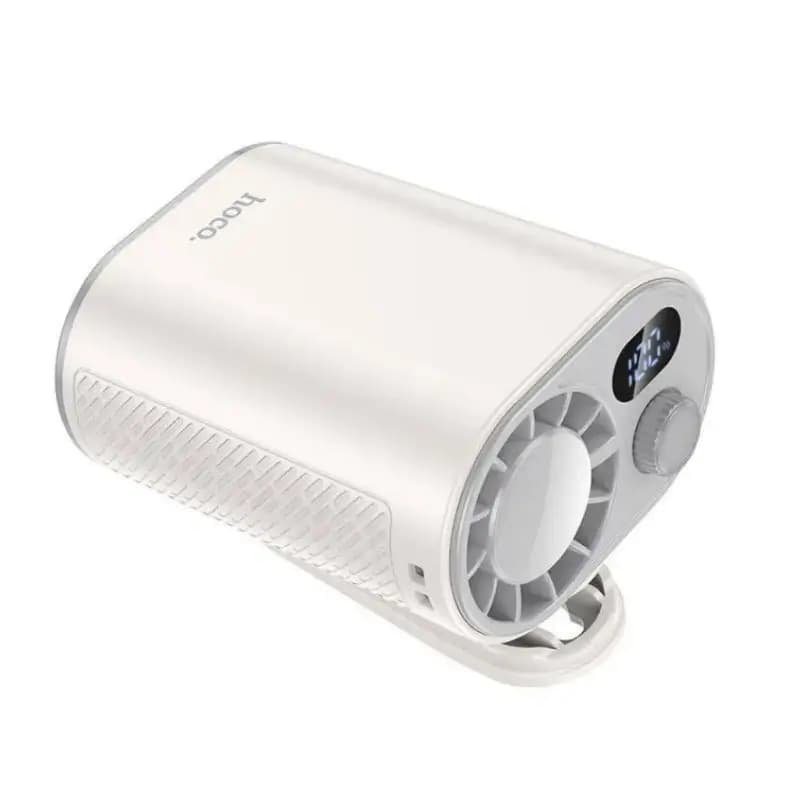 HOCO HX609 Portable Clip-On Fan With 12000 RPM Brushless Motor, 3600mAh Battery & LED Display