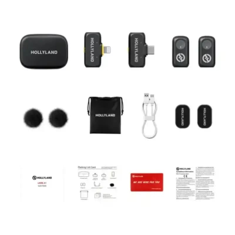 Hollyland LARK A1 Wireless Microphone with 48kHz Studio-Quality Audio