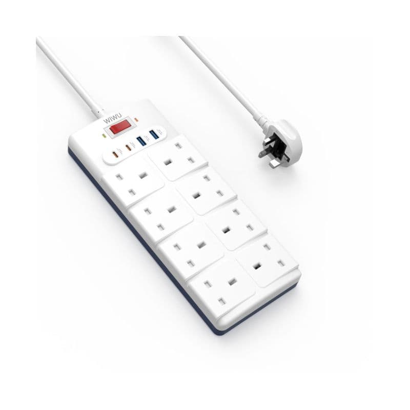 WiWU Wi-S009 PS842 12-in-1 Desktop Power Strip with USB-C