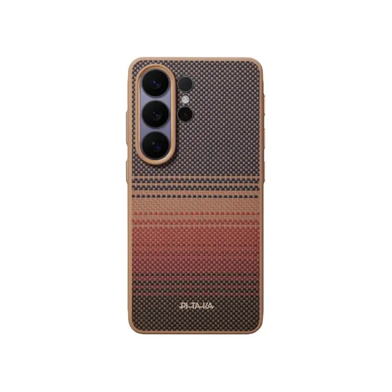 PITAKA Cairn Case for Samsung Galaxy S26 Ultra – Aramid Fiber MagSafe Case with NFC Aaron Buttons (Sunset)