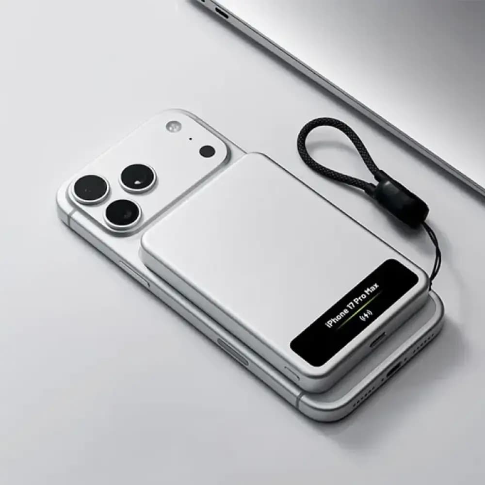 SHARGE M8 15W Qi2 Magnetic Power Bank with AI Display