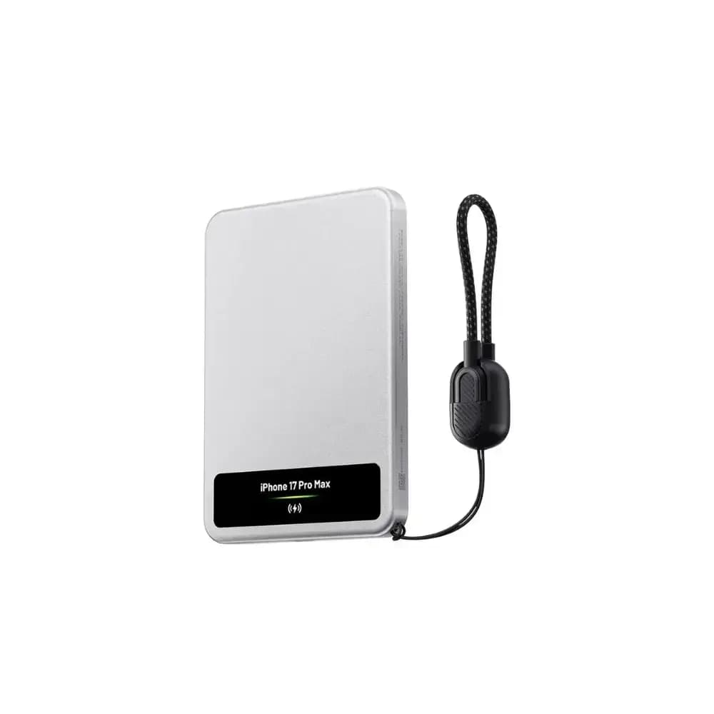 SHARGE M8 15W Qi2 Magnetic Power Bank with AI Display