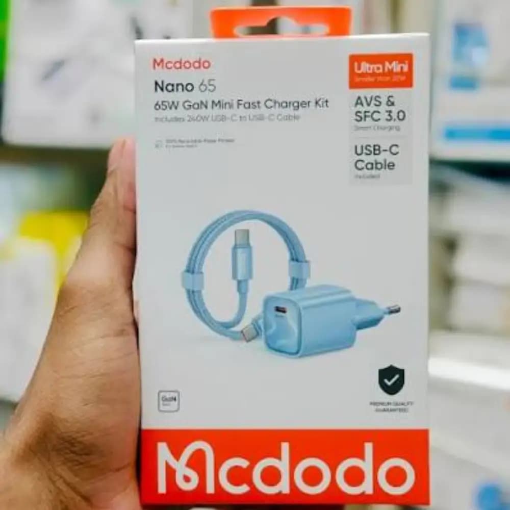 Mcdodo Nano 65W GaN Fast Charger with 240W USB-C Cable