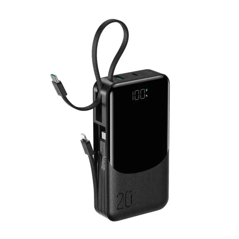 JOYROOM JR-PC2 20000mAh 22.5W Power Bank with Built-in Cables & LED Display