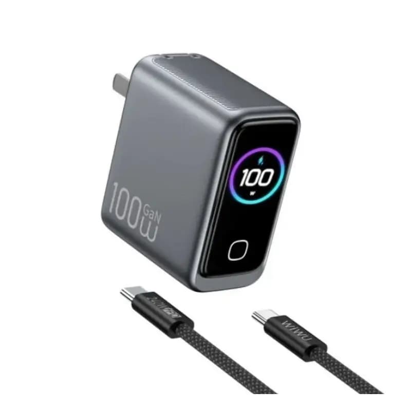 WiWU Voyager CHG300 100W PD/QC GaN Charger with Smart Display