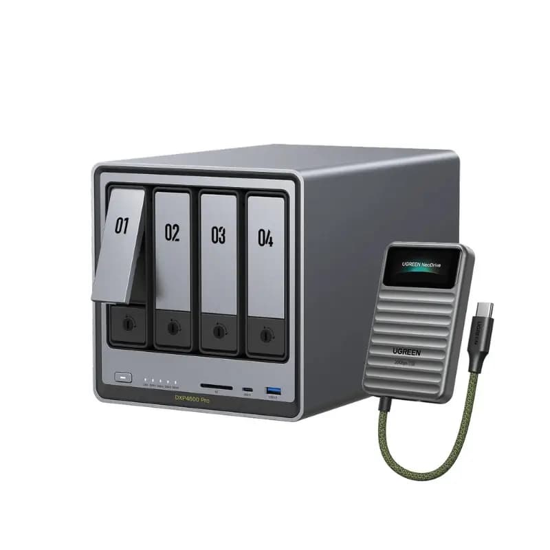 UGREEN DXP4800 Pro 4-Bay Desktop NAS with 10GbE, Intel i3 & 144TB Storage