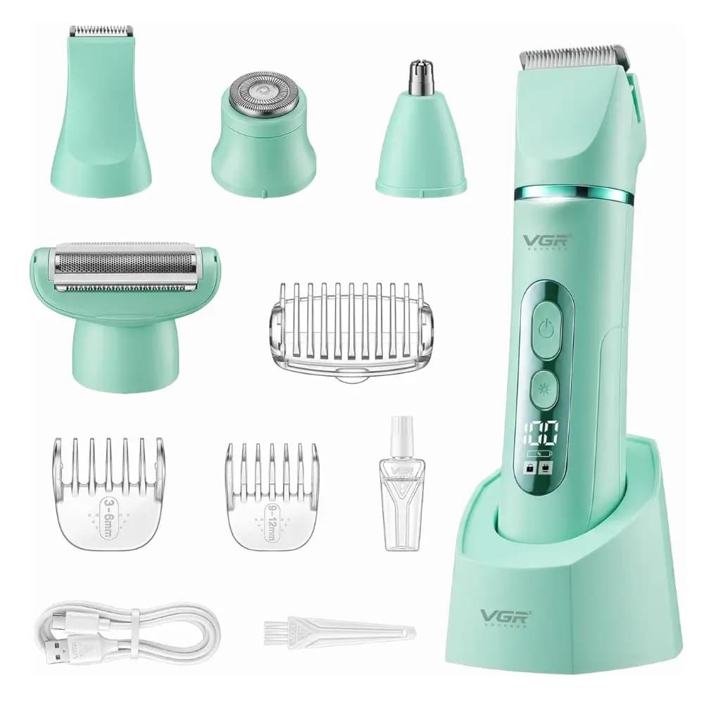 VGR V-763 5-in-1 Bikini Trimmer for Women with USB-C Charging
