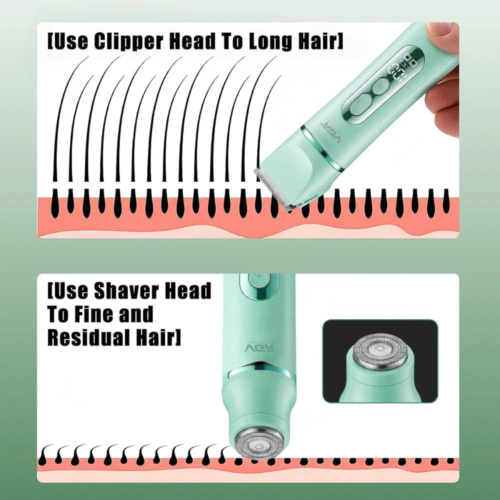 VGR V-763 5-in-1 Bikini Trimmer for Women with USB-C Charging