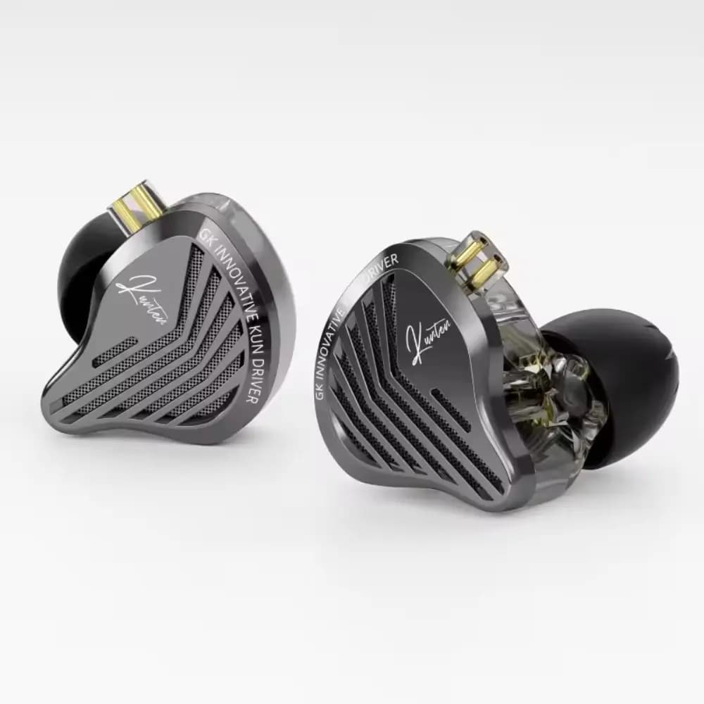 GK KUNTEN Dynamic Driver Hi-Fi Bass IEM Earphones (2-Pin Cable)