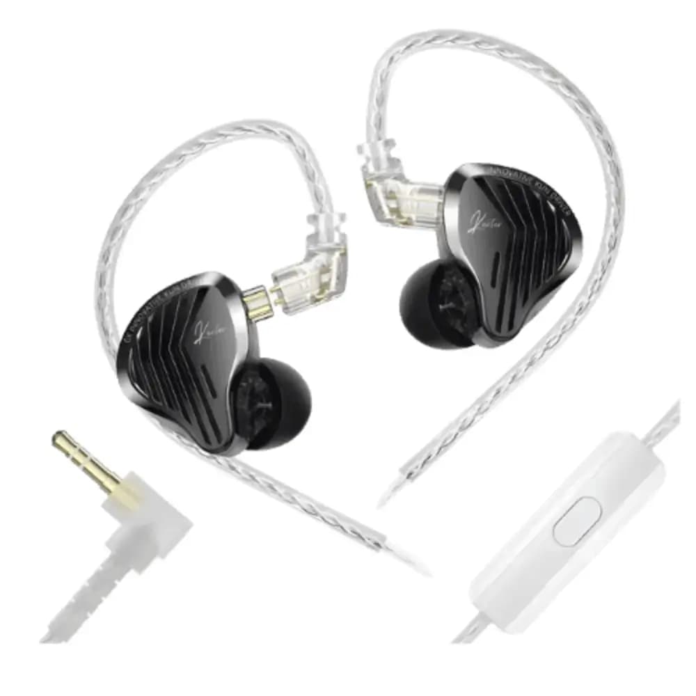 GK KUNTEN Dynamic Driver Hi-Fi Bass IEM Earphones (2-Pin Cable)