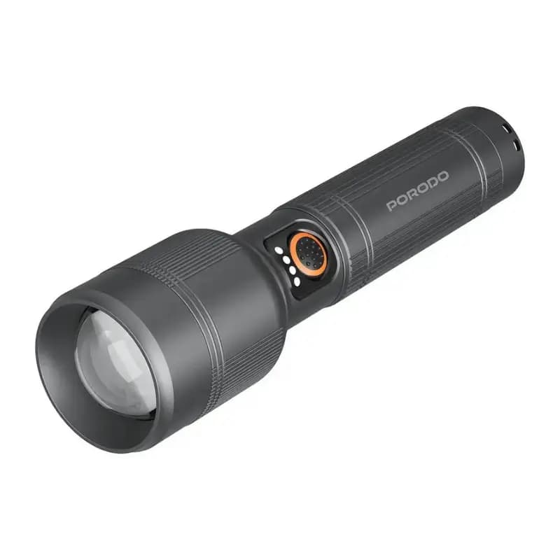 Porodo Lumalite 1200 rechargeable flashlight in gray