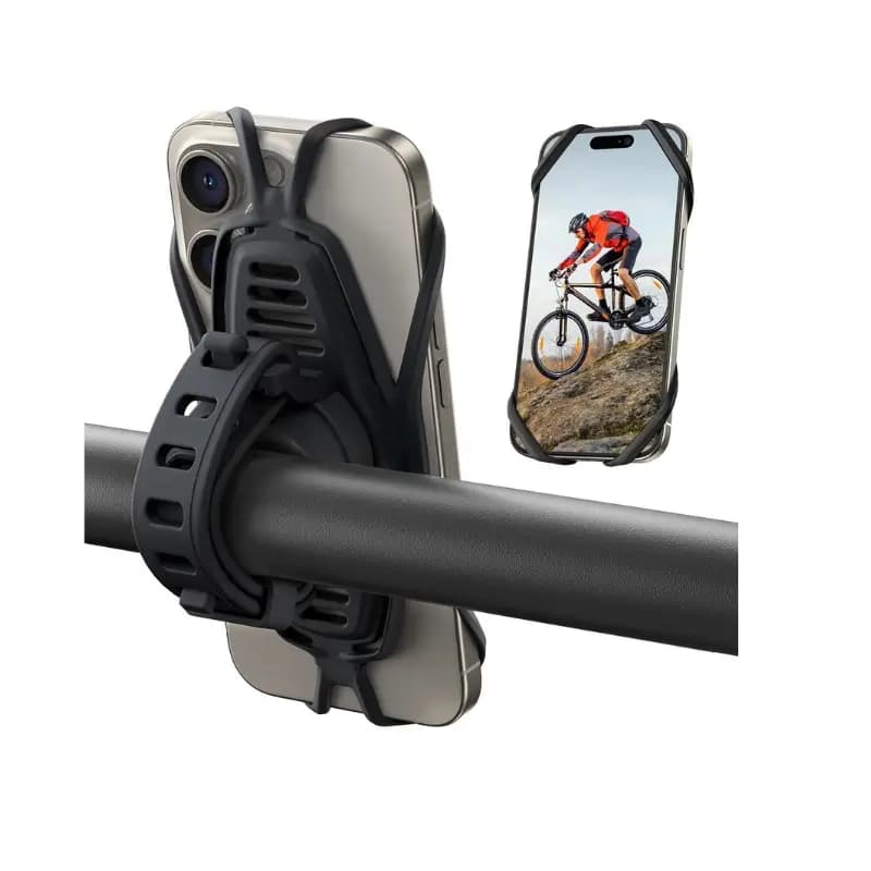 Joyroom JR-ZS382 silicone bike phone mount in black
