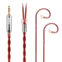 Close-up of NICEHCK RedAg copper shielding and braid