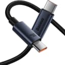 Close-up of Baseus cable braided nylon texture