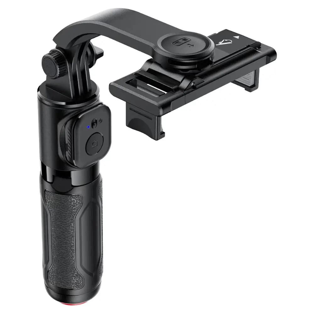 Close-up of ACEFAST E43 auto-deploy tripod legs