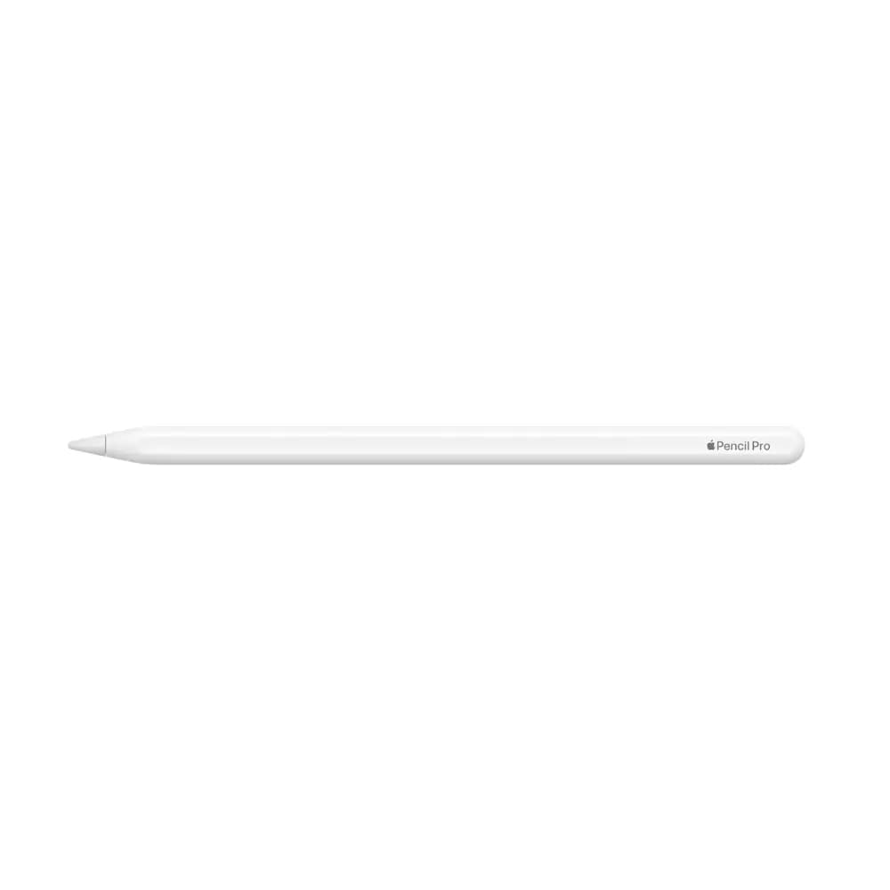 Apple Pencil Pro in white on white background