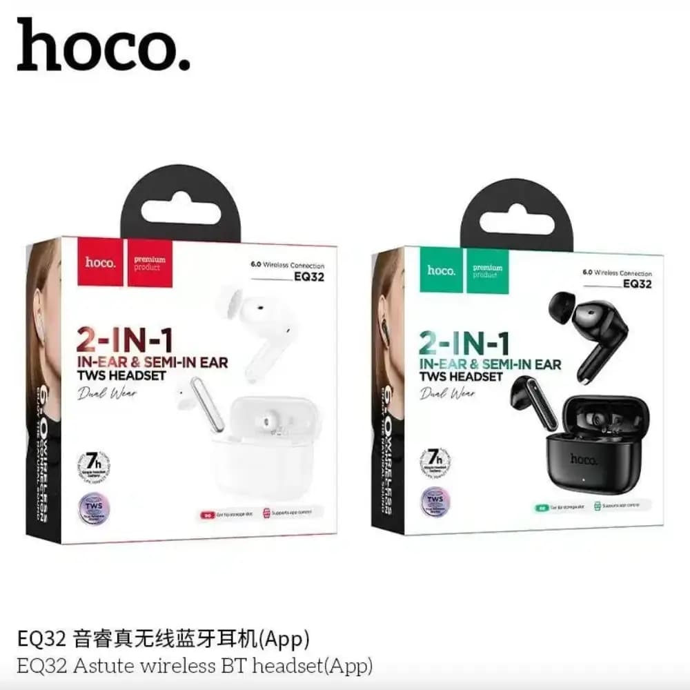 HOCO EQ32 Astute dual-wear in-ear and semi-in-ear tips