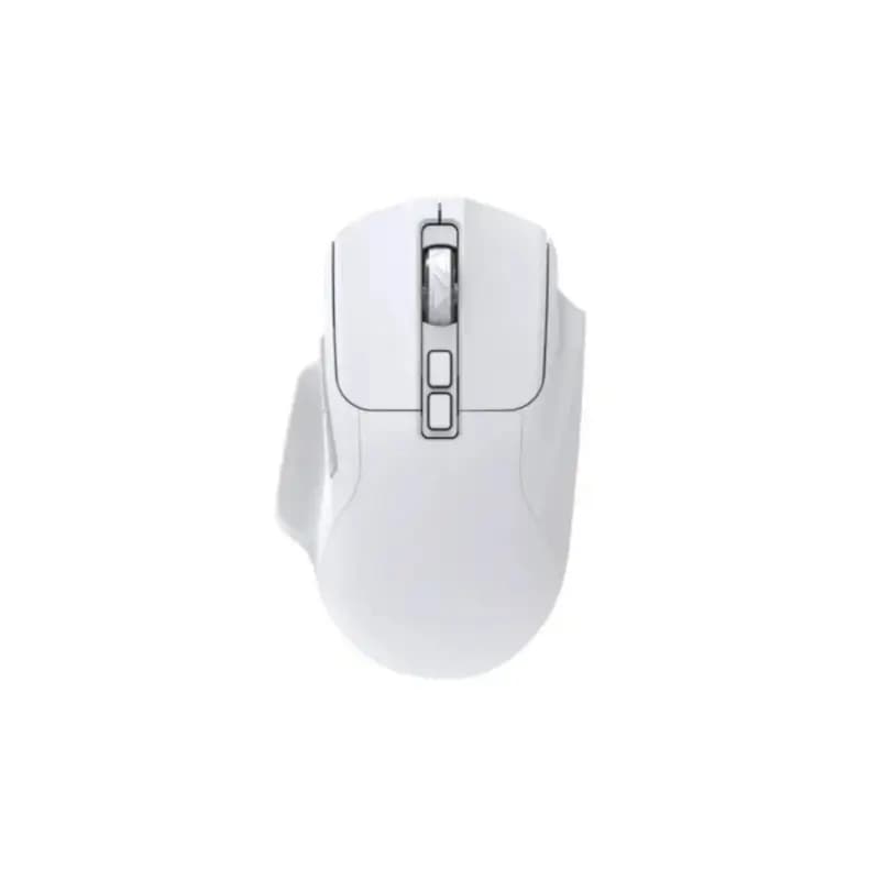Close-up of AJ039 V2 mouse showing 7 customizable buttons