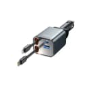 Close-up of retractable Type-C cable on Joyroom car charger