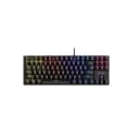 Rapoo GK500 mechanical gaming keyboard front view with RGB lighting