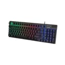 Rapoo V50S-98 wired gaming keyboard front view in black