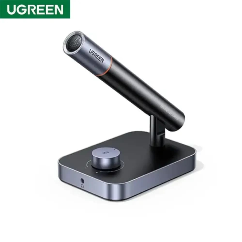 UGREEN CM727 USB microphone front view on desk