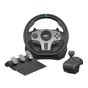 PXN V9 racing wheel with shifter and pedal set, black