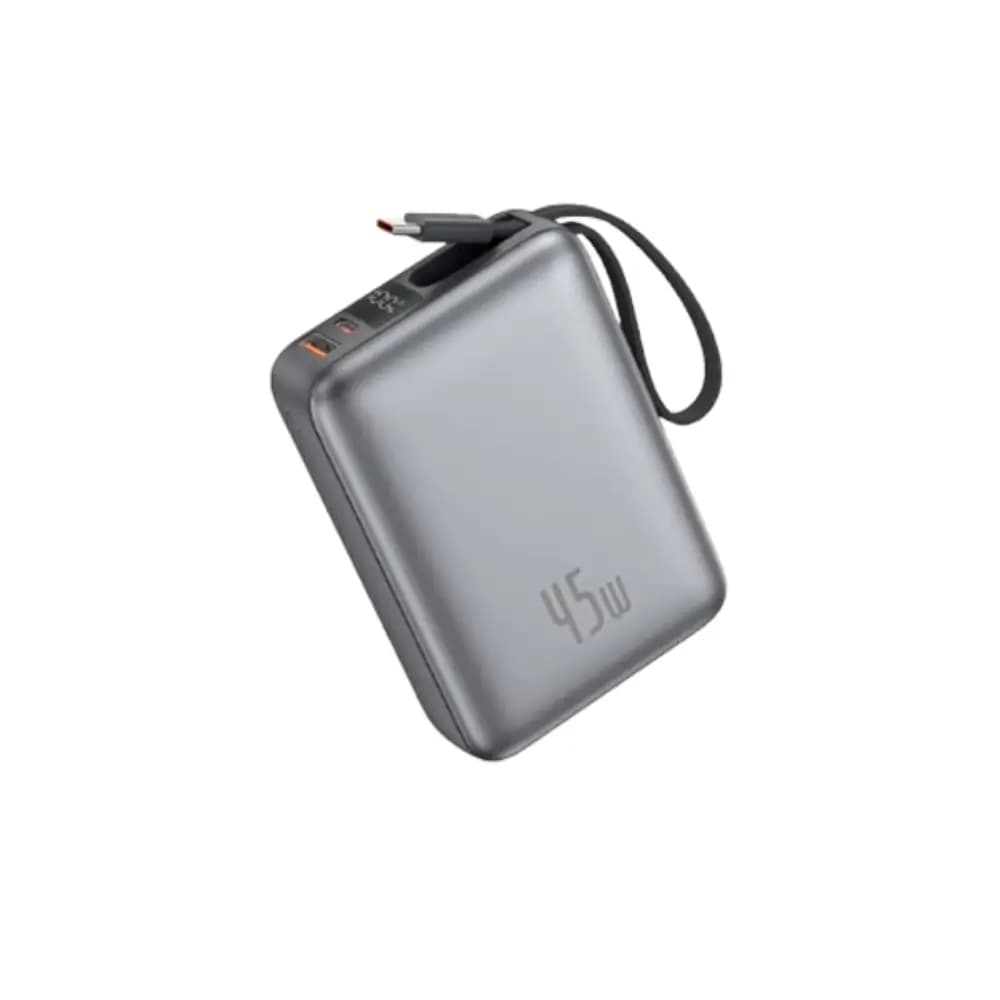 Close-up of PX138 power bank's 45W fast charging port