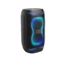 Close-up of JBL PartyBox 130 lightshow display in action