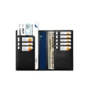 Close-up of RFID blocking layer inside passport wallet