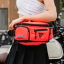 Close-up of 900D Oxford waterproof fabric on waist bag