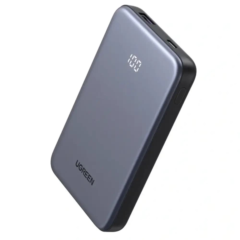 UGREEN PB507 10000mAh power bank front view with LED display