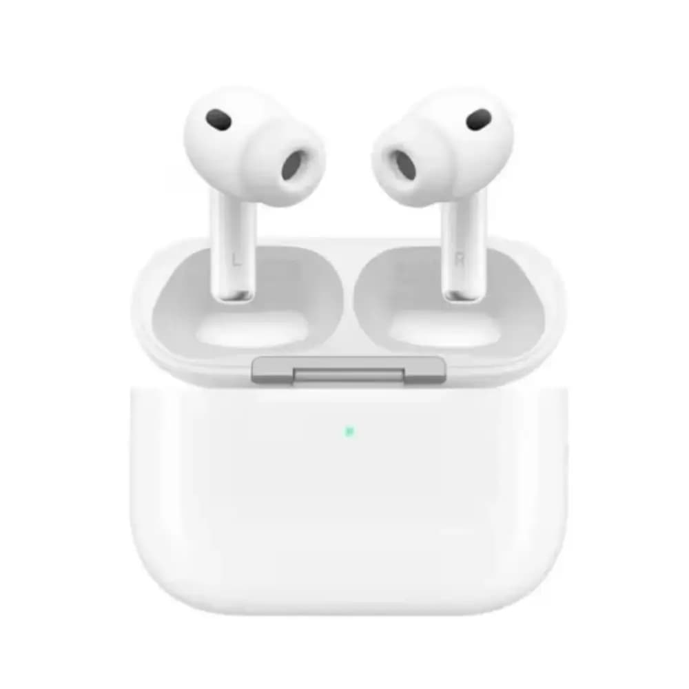 HOCO EW98 ANC wireless earbuds glossy white front view
