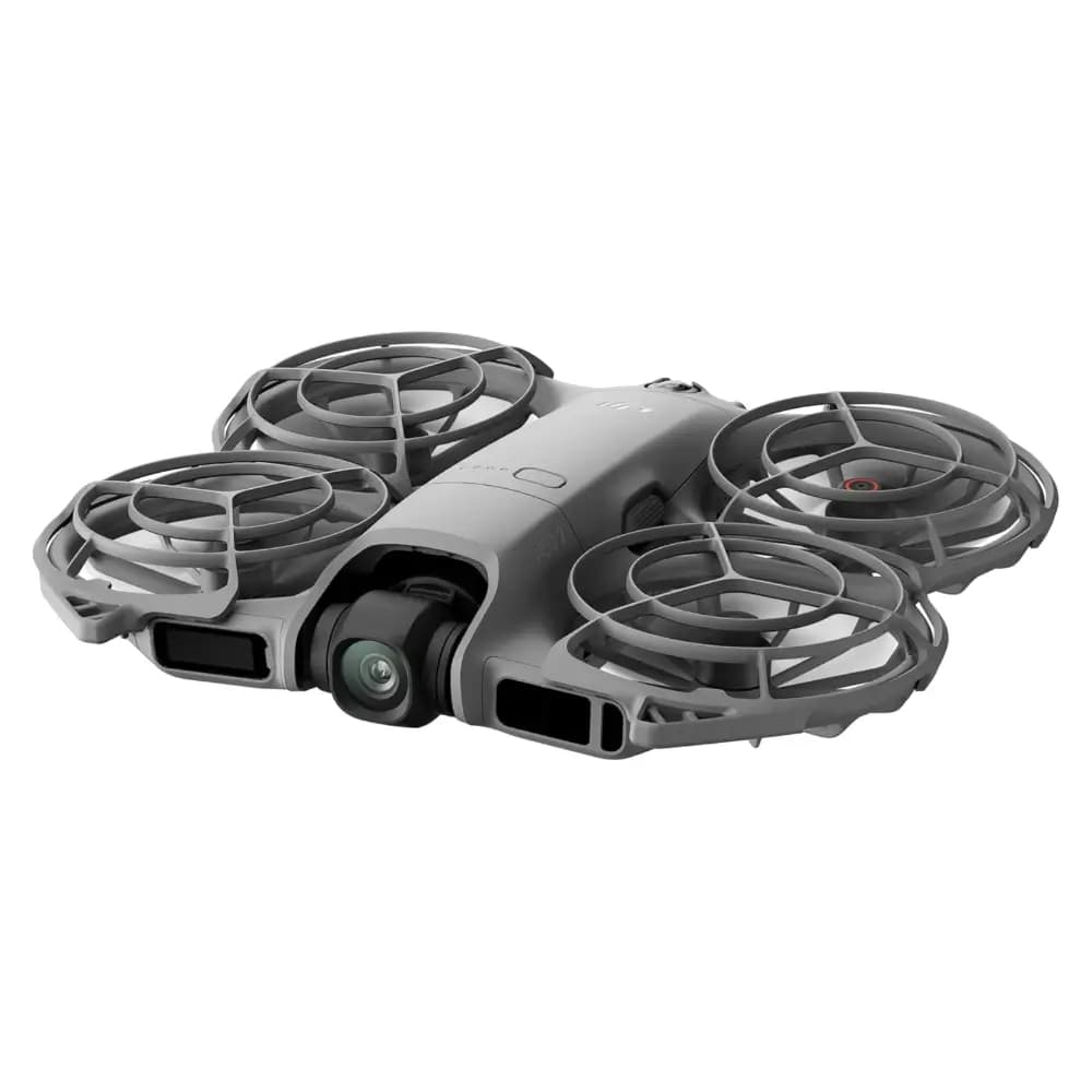 DJI Neo 2 compact drone with propeller guards detail