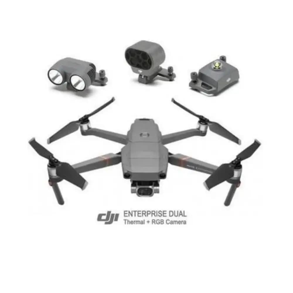 DJI Mavic 2 Enterprise Dual folded for compact travel storage