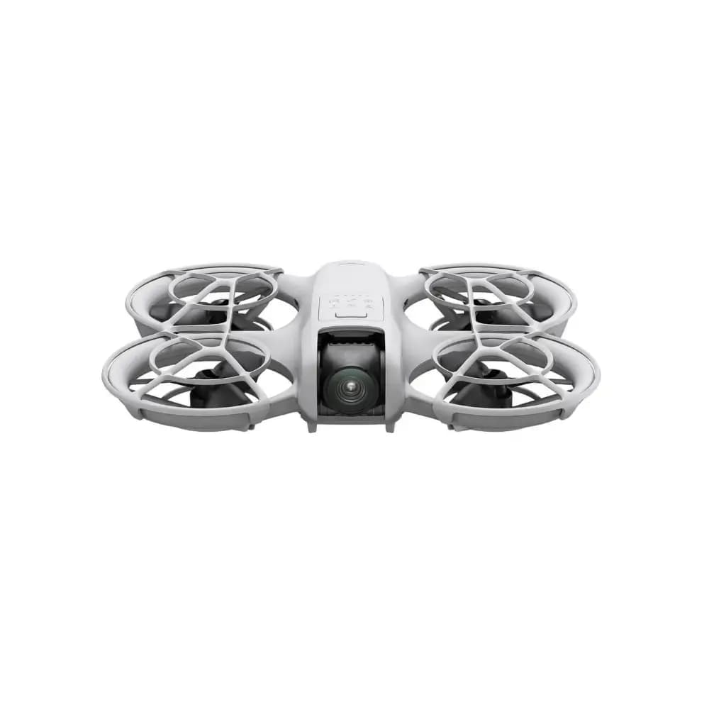 Close-up of DJI Neo's 4K camera and gimbal