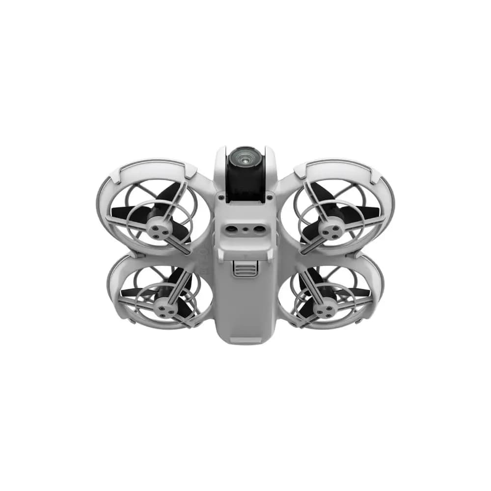 DJI Neo mini FPV drone shown from the front angle