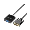 Close-up of DVI-D male connector on X-3220 adapter