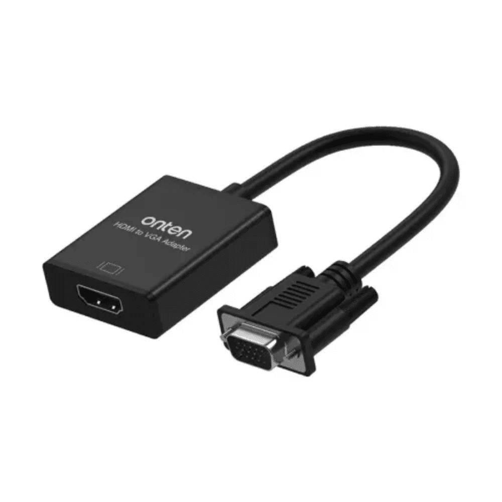Close-up of Onten OTN-7557A metal HDMI connector head